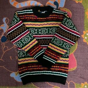 funky vintage patterned sweater